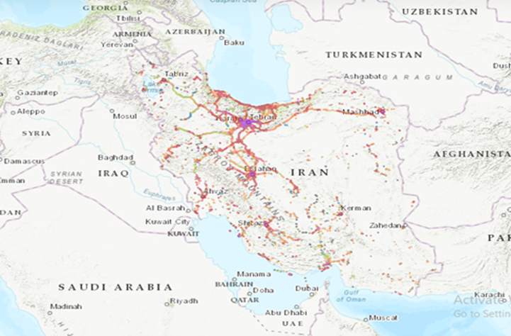 نقشه پوشش 5g همراه اول در ایران